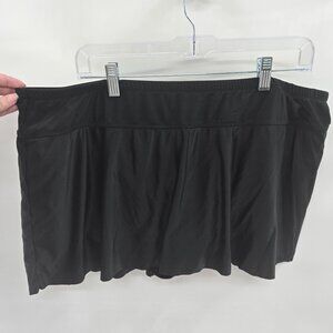 Vintage Delta Burke Black Swim Skirt 22W